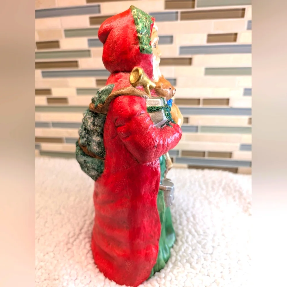 Vintage Santa Clause Hand Painted Ceramic 19.5
